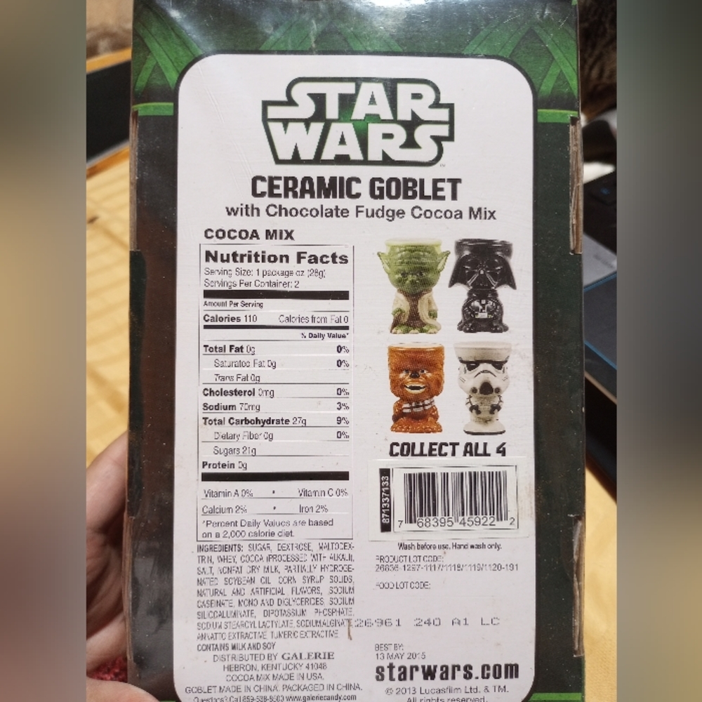 Star wars Yoda ceramic goblet new vintage - Picture 6 of 6